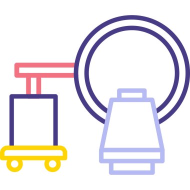 Bir kamyon simgesinin vektör çizimi