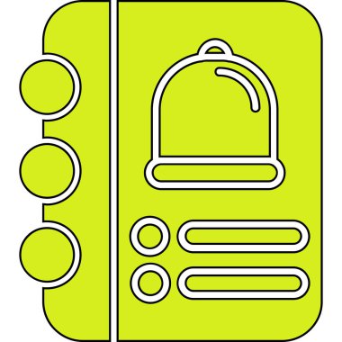 yiyecek ve içecek vektör simgesi.