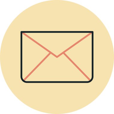 e- posta zarfı vektör simgesi