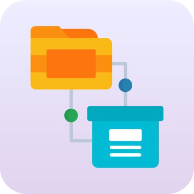 dosya dizini vektör illüstrasyonu