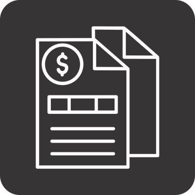 belge simgesi, vektör çizimi