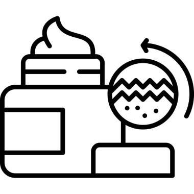 Krem simgesi, anahat stili