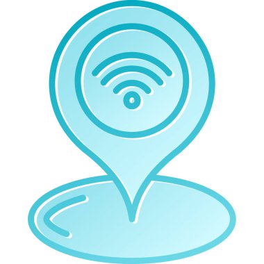 Wi-Fi simgesinin vektör illüstrasyonu