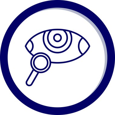 Göz. Web simgesi basit illüstrasyon