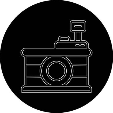 Kameranın vektör illüstrasyonu