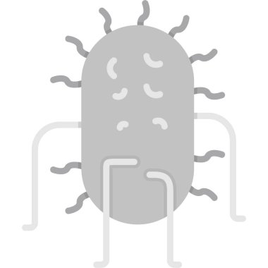 bakteri simgesinin vektör tasarımı