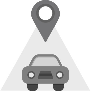 gps konum simgesi düz biçimli