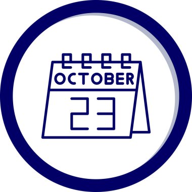 Takvim simgesinin vektör illüstrasyonu