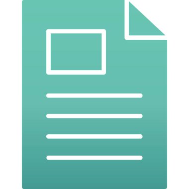 Belge. Web simgesi basit illüstrasyon