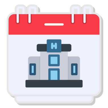 Takvim. Web simgesi basit illüstrasyon