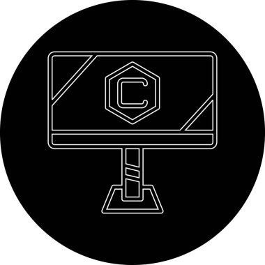 b b simgesinin vektör illüstrasyonu