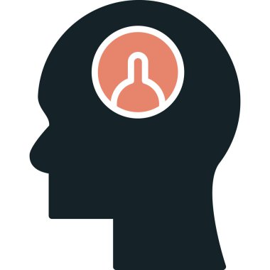 İnsan beyin vektör simgesi