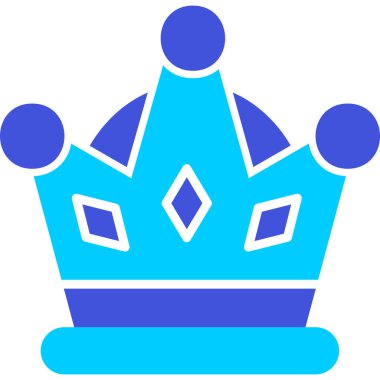 Taç. Web simgesi basit illüstrasyon