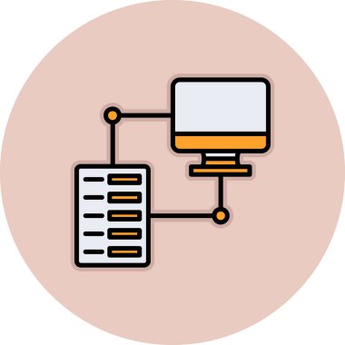 vektör lcd simgesi illüstrasyonu