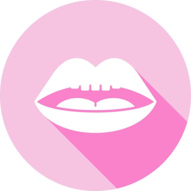 Kadın. Web simgesi basit illüstrasyon