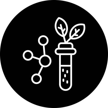 Bir ağaç simgesinin vektör illüstrasyonu