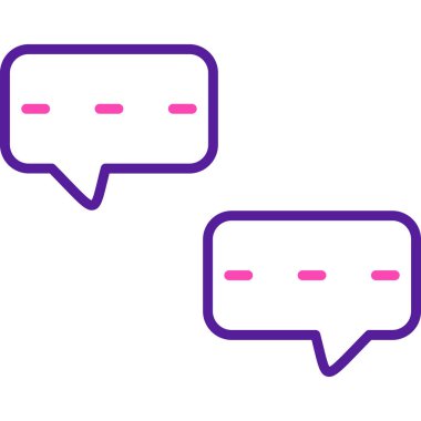 Konuşma baloncukları. Basit illüstrasyon