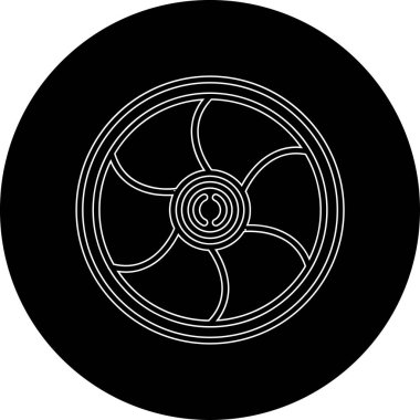 Dairesel testerenin vektör illüstrasyonu