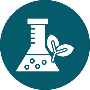 Bir bitki simgesinin vektör illüstrasyonu