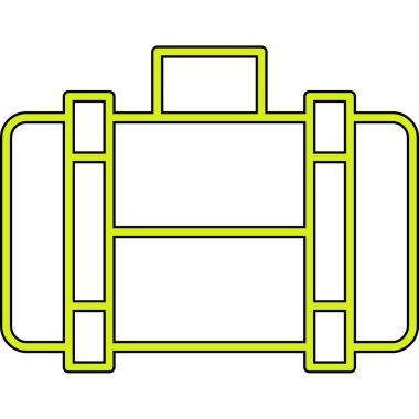 Basit vektör illüstrasyonu çantanın modern simgesi