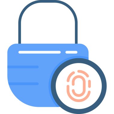 Kilit. Web simgesi basit tasarım