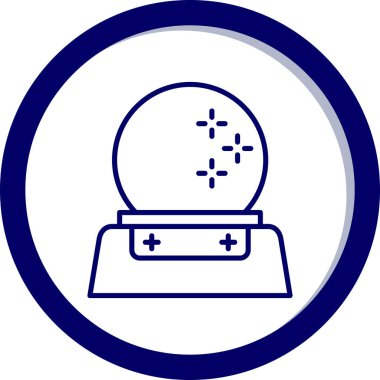 Bir top simgesinin vektör illüstrasyonu