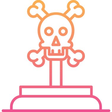 Cadılar Bayramı. Web simgesi basit illüstrasyon