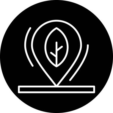 harita konumu pin simgesi vektör illüstrasyonu