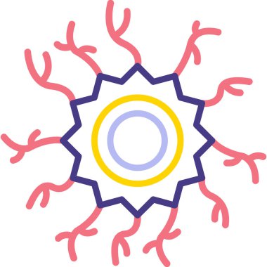 bakteri virüsü simgesi