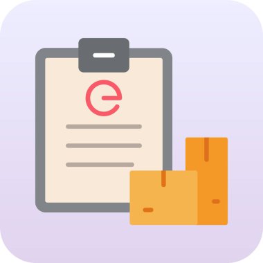 belge simgesi vektör illüstrasyonu