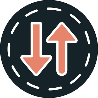 ok simgesi vektör illüstrasyonu