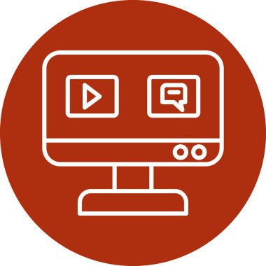 video simgesi vektör illüstrasyonu