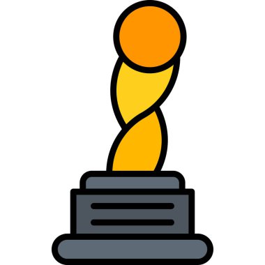 Ödül ikonu. Web için ödül vektör simgesinin özet çizimi