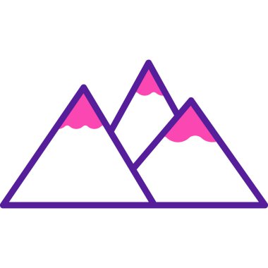 dağ ikonu vektör illüstrasyonu