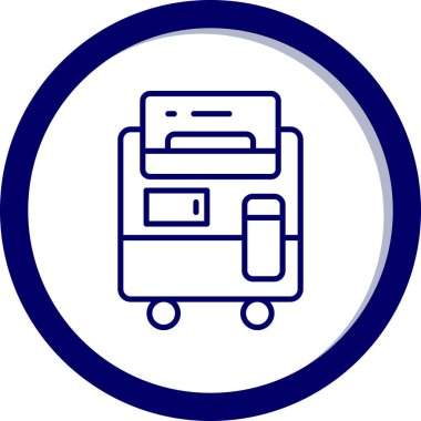 Bir b-b simgesinin vektör illüstrasyonu