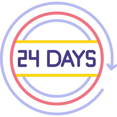 gün sol simge vektör illüstrasyon tasarımı