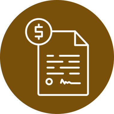 belge simgesi, vektör çizimi