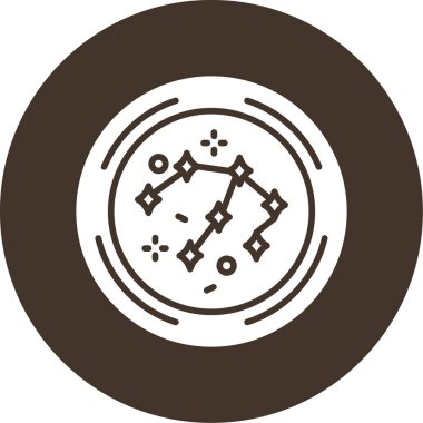 Bir pusula simgesinin vektör illüstrasyonu