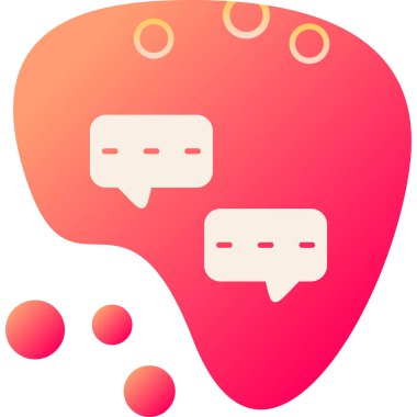 Sohbet baloncukları ikon vektör illüstrasyon tasarımı