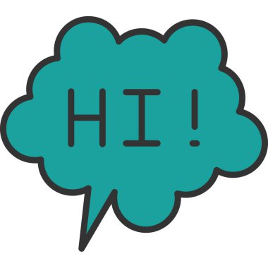 konuşma kabarcığı vektör çizimi