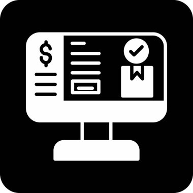 İş simgesinin vektör illüstrasyonu