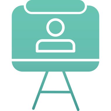 Sandalye. Web simgesi basit illüstrasyon