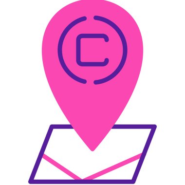 Harita yeri. Basit tasarım