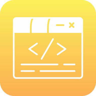 Düz biçimli kodlama yazılım programlama simgesi