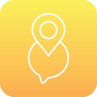 konum simgesi vektör illüstrasyonu