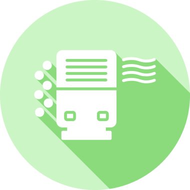 Yazıcı. Web simgesi basit illüstrasyon