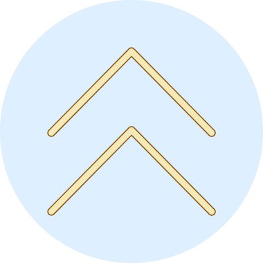 ok simgesinin vektör illüstrasyonu