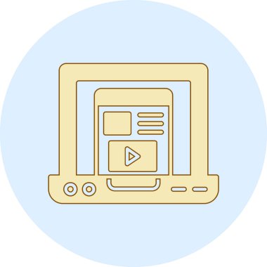 Modern simgenin vektör illüstrasyonu