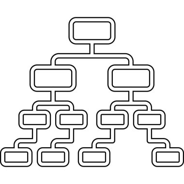 Ağ vektör satırı simgesi