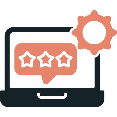 Web geribildirim simgesi. Düzenlenebilir vektör çizgisi. vektör illüstrasyonu,